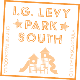 I.G. Levy Park South stamp